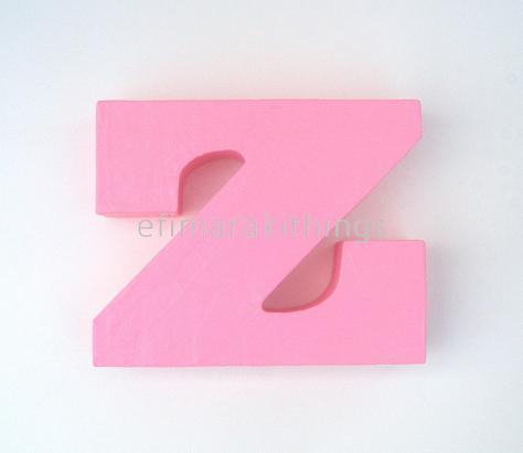 3d Paper Mache Letter "z"